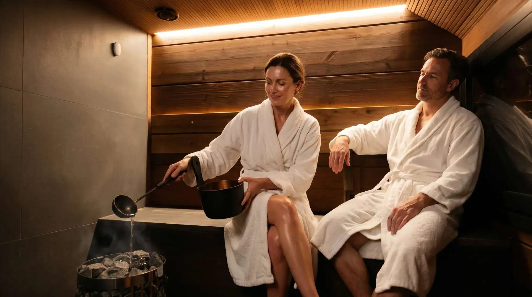 Private Finnish sauna for two at Levi Nordic Star