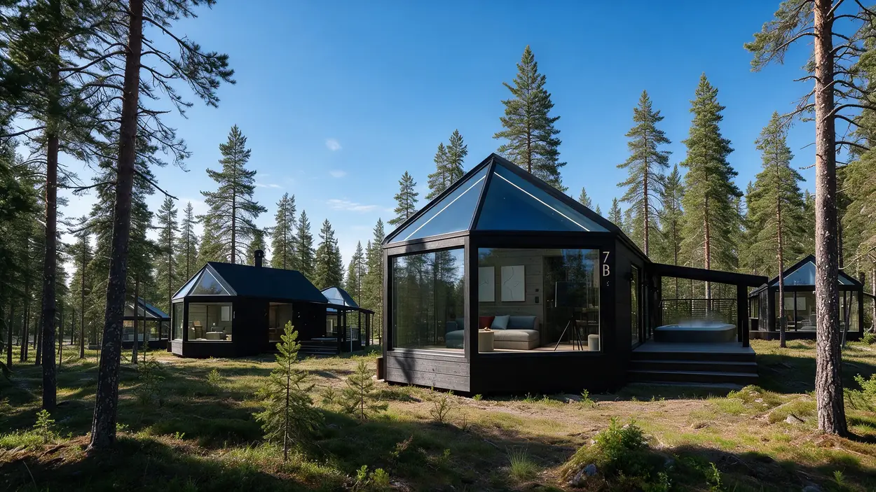 Levi Nordic Star glass igloos beneath the summer sky